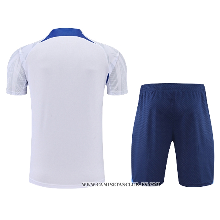 Chandal del Francia 22-23 Manga Corta Blanco - Pantalon Corto